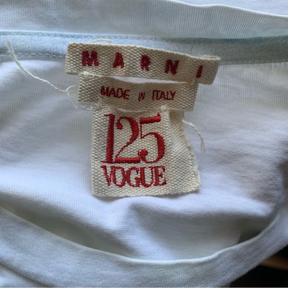 Marni x Vogue Crew Neck T-shirt by Francesco Clemente $390 Size XS - Picture 7 of 10